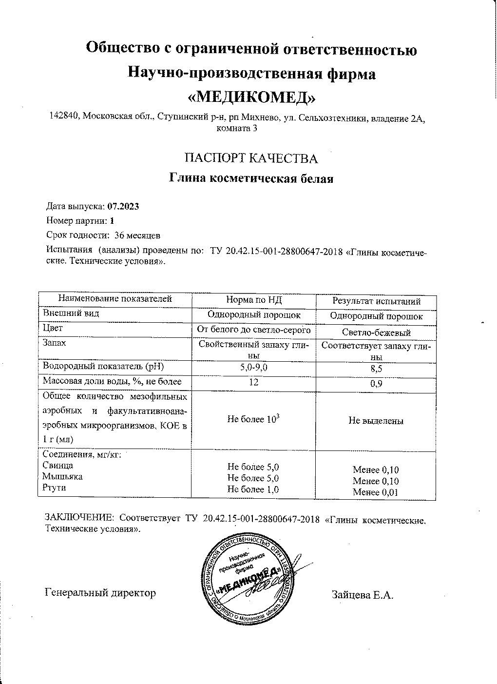 Паспорт №072023